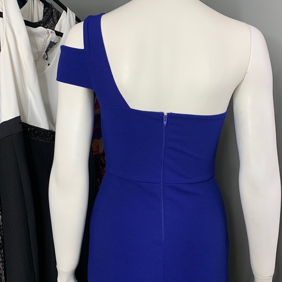 Windsor Peplum Blue royal Long Dress Gown Formal Evening Bodycon Small - Picture 6 of 10